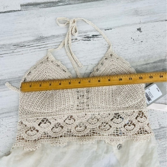 NEW! Guess Crochet Grace Cotton Halter Top Size Large - Picture 13 of 16